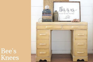 Country Chic Paint desk  painted in the color Bee's Knees 