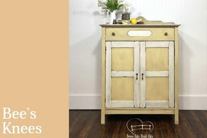 Country Chic Paint two door cabinet painted in the color Bee's Knees 
