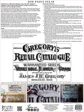 Load image into Gallery viewer, Gregory's Catalogue Paint Inlay