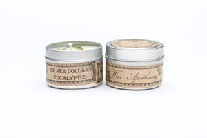 Silver-Dollar Eucalyptus 4oz Botanical Candle Travel Tin