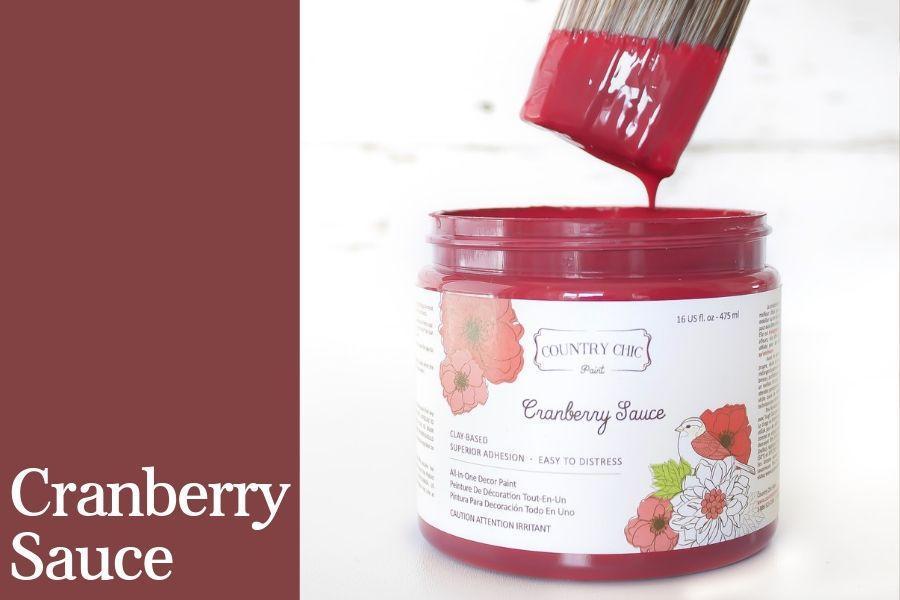 Cranberry Sauce Chalk Style Paint for Furniture, Home Decor, DIY