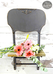 Chair painted in Sweet Pickins Milk Paint called Adelaide 