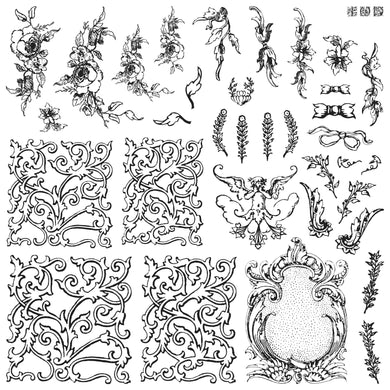 Iron Orchid Design Alphabellies Decor Stamp 