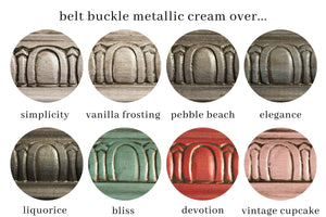 Metallic Cream | Belt Buckle