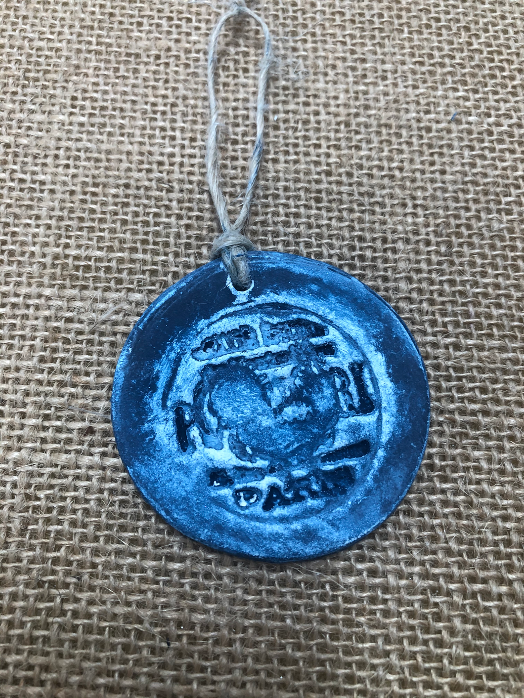 Medium Medallion Clay Ornament