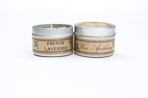 French Lavender 4oz Botanical Candle Travel Tin