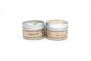 Tobacco 4oz Botanical Candle Travel Tin